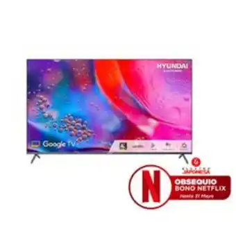 Electrojaponesa Televisor hyundai 65 (165cm) 4k uhd smart tv gris hyled6509g4km oferta