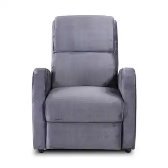 Muebles Jamar Silla reclinable bruce velvet plomo oferta