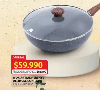 Ara WOK ANTIADHERENTE DE 30 CM. CON TAPA oferta