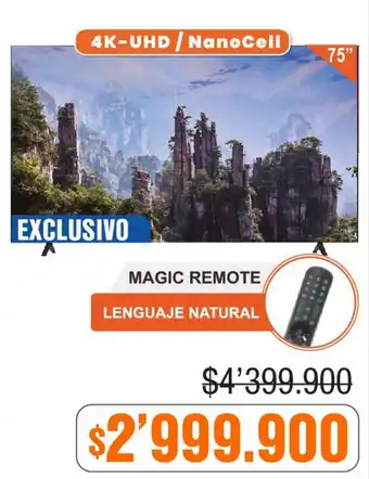 Alkosto LG SMART TV Ref.: 75NANO75SQA oferta