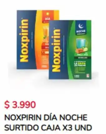 Tiendas D1 NOXPIRIN DÍA NOCHE SURTIDO CAJA X3 UND oferta
