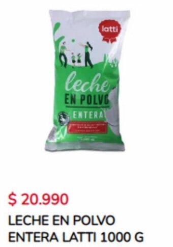 LECHE EN POLVO ENTERA LATTI 1000 G