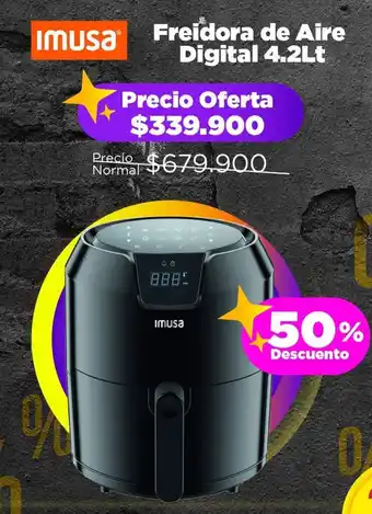 Alkomprar imusa Freidora de Aire Digital 4.2Lt oferta