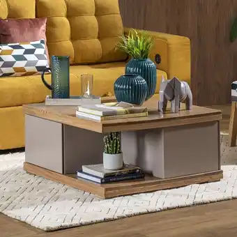 Muebles Jamar Mesa de centro marbella natural, taupe oferta