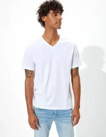American Eagle Camiseta ae súper suave, cuello v oferta
