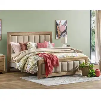 Muebles Jamar Cama doble marbella eurolino marfil natural* oferta
