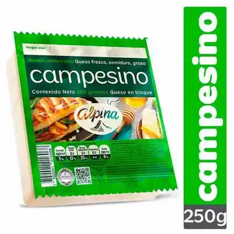 Superdroguería Olímpica Queso alpina campesino 250 g oferta