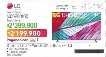 Jumbo Smart tv lg oferta