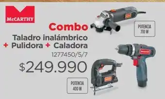 Easy Combo taladro inalámbrico + pulidora + caladora oferta
