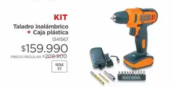 Easy Kit taladro inalámbrico + caja plástica black & decker oferta