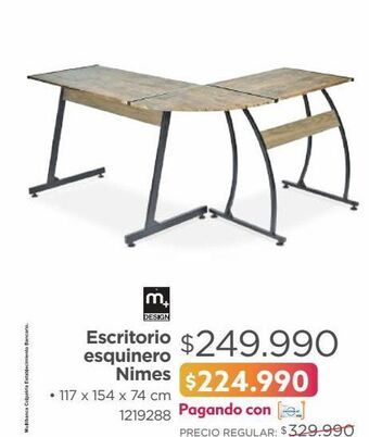 Easy Escritorio esquinero nimes oferta