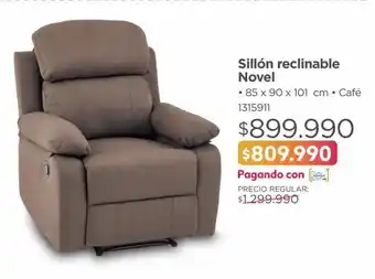 Sillón reclinable novel