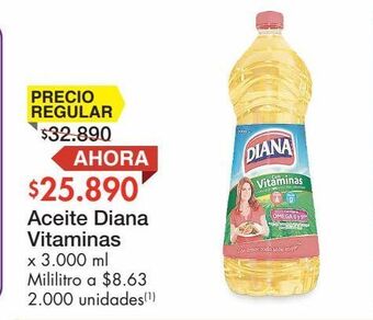 Metro Aceite diana vitaminas x 3.000 ml oferta