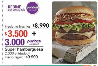 Metro Super hamburguesa oferta