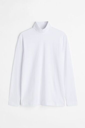 H&M Saco de cuello tortuga en algodón slim fit oferta