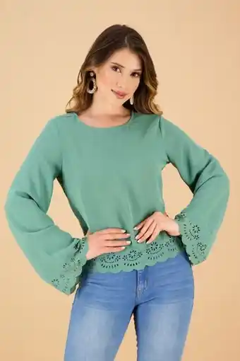 Surtitodo Blusa para mujer color verde ref: 037155 - ccu oferta