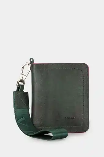 Vélez Billetera kubor de cuero para mujer cremallera oferta