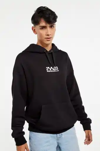 Buzo con capota crema claro para hombro con estampado baum festival.