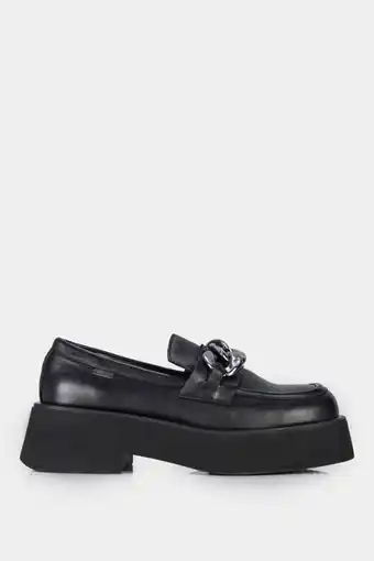 Vélez Mocasines pavia de cuero para mujer detalle de cadena oferta