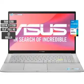 Linio Computador portatil asus intel core i5-1135g7 ssd 512gb ram 12gb 15.6 fhd oferta