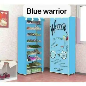 Éxito Organizador zapatero de tela azul 9 niveles niños oferta