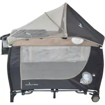 Corral cuna mecedora bebé premium baby napoles beige