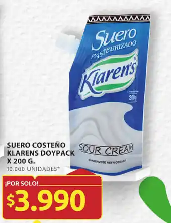 Ara SUERO COSTEÑO KLARENS DOYPACK X 200 G. oferta