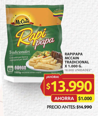 Ara RAPIPAPA MCCAIN TRADICIONAL X 1.000 G. oferta