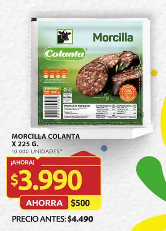 Ara MORCILLA COLANTA X 225 G. oferta