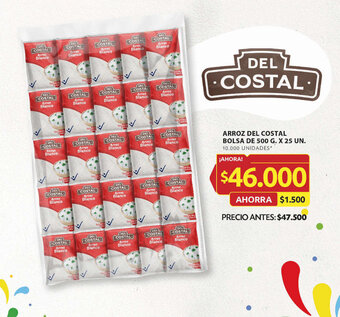 Ara ARROZ DEL COSTAL BOLSA DE 500 G. X 25 UN. oferta