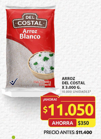 Ara ARROZ DEL COSTAL X 3.000 G. oferta