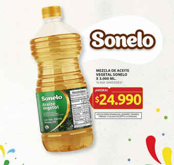 Ara MEZCLA DE ACEITE VEGETAL SONELO X 3.000 ML. oferta