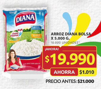 Ara ARROZ DIANA BOLSA X 5.000 G. oferta