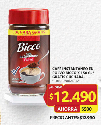 Ara CAFÉ INSTANTÁNEO EN POLVO BICCO X 150 G./ GRATIS CUCHARA. oferta