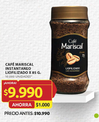 Ara CAFÉ MARISCAL INSTANTANEO LIOFILIZADO X 85 G. oferta