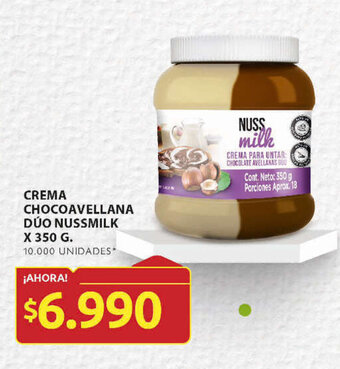 Ara CREMA CHOCOAVELLANA DÚO NUSSMILK X 350 G. oferta