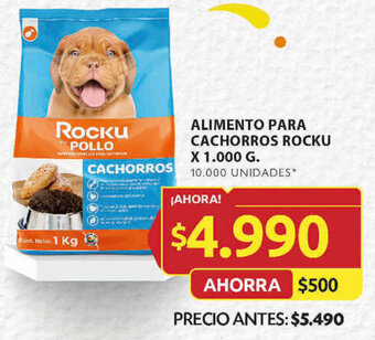 Ara ALIMENTO PARA CACHORROS ROCKU X 1.000 G. oferta