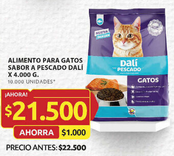 Ara ALIMENTO PARA GATOS SABOR A PESCADO DALÍ X 4.000 G. oferta