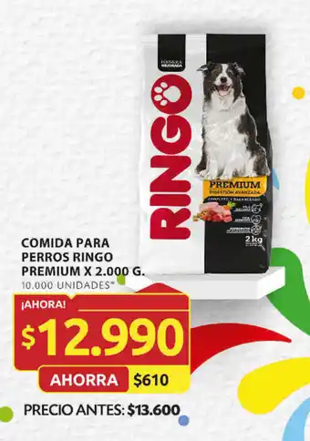Ara COMIDA PARA PERROS RINGO PREMIUM X 2.000 G. oferta