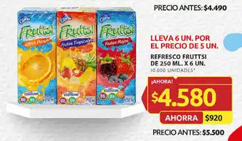 Ara REFRESCO FRUTTSI DE 250 ML. X 6 UN. oferta
