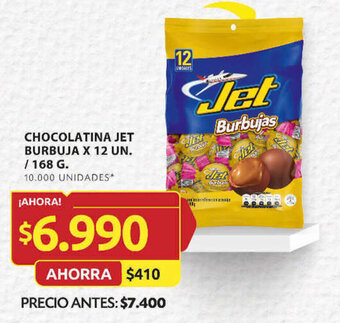 Ara CHOCOLATINA JET BURBUJA X 12 UN. / 168 G. oferta