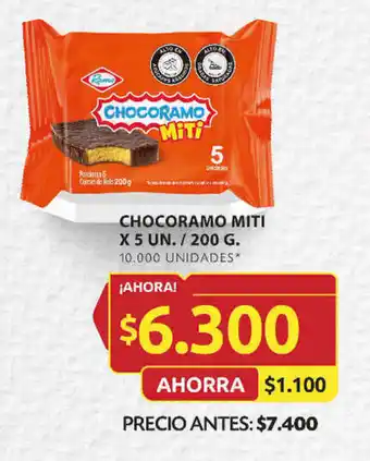 Ara CHOCORAMO MITI X 5 UN. / 200 G. oferta