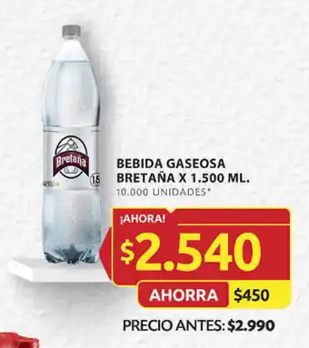 Ara BEBIDA GASEOSA BRETAÑA X 1.500 ML. oferta