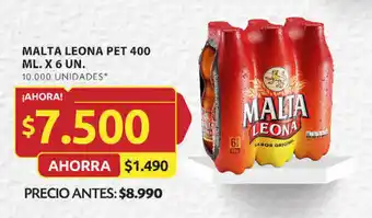 Ara MALTA LEONA PET 400 ML. X 6 UN. oferta