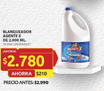 Ara BLANQUEADOR AGENTE X DE 2.000 ML. oferta