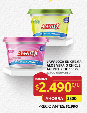 Ara LAVALOZA EN CREMA ALOE VERA O CHICLE AGENTE X DE 500 G. oferta