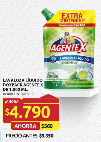 Ara LAVALOZA LÍQUIDO DOYPACK AGENTE X DE 1.000 ML. oferta