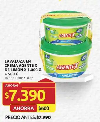 Ara LAVALOZA EN CREMA AGENTE X DE LIMÓN X 1.000 G. + 500 G. oferta