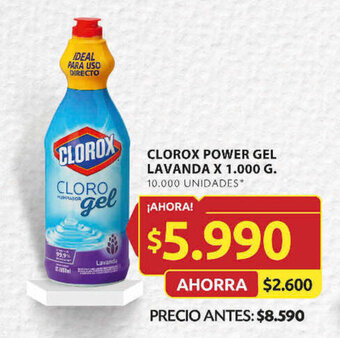 Ara CLOROX POWER GEL LAVANDA X 1.000 G. oferta