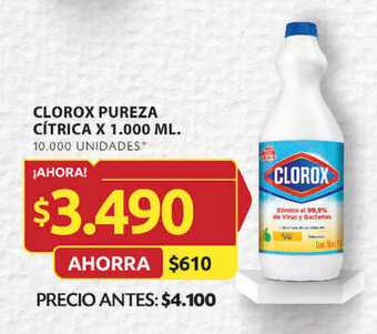 Ara CLOROX PUREZA CÍTRICA X 1.000 ML. oferta